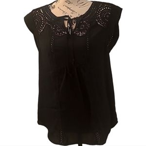 Meadow Rue Size S Black Top